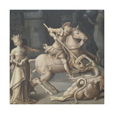 "Saint George Slaying the Dragon" Stretched Canvas