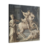 "Saint George Slaying the Dragon" Stretched Canvas