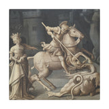 "Saint George Slaying the Dragon" Stretched Canvas