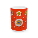 "Whimsical Jewels" Ceramic Mug