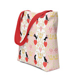 "Vintage Cats on Hearts" Tote bag