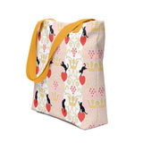 "Vintage Cats on Hearts" Tote bag