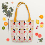 "Vintage Cats on Hearts" Tote bag