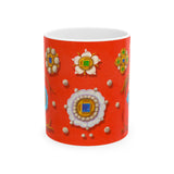 "Whimsical Jewels" Ceramic Mug