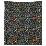 "Botanical illuminations" Black Tapestry