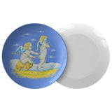 "Angels on Toy Cart" Plate