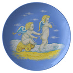 "Angels on Toy Cart" Plate