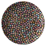 "Millefiori" Plate in Black