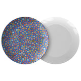 "Millefiori" Plate in Blue