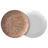 "Millefiori" Plate in Peach