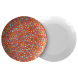 "Millefiori" Plate in Red