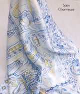 "Baroness of Carini" Square Scarf