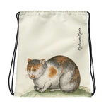 "Medieval Grumpy Cat" Drawstring bag
